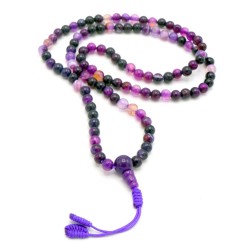 Acquista Mala 108 Agata Viola con grano da 6 mm su Karmashop.