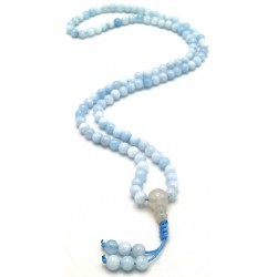 Acquista Mala 108 Acquamarina con grano da 6 mm su Karmashop.