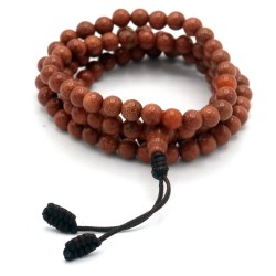 Acquista Mala 108 Sunstone con grano da 6 mm su Karmashop.