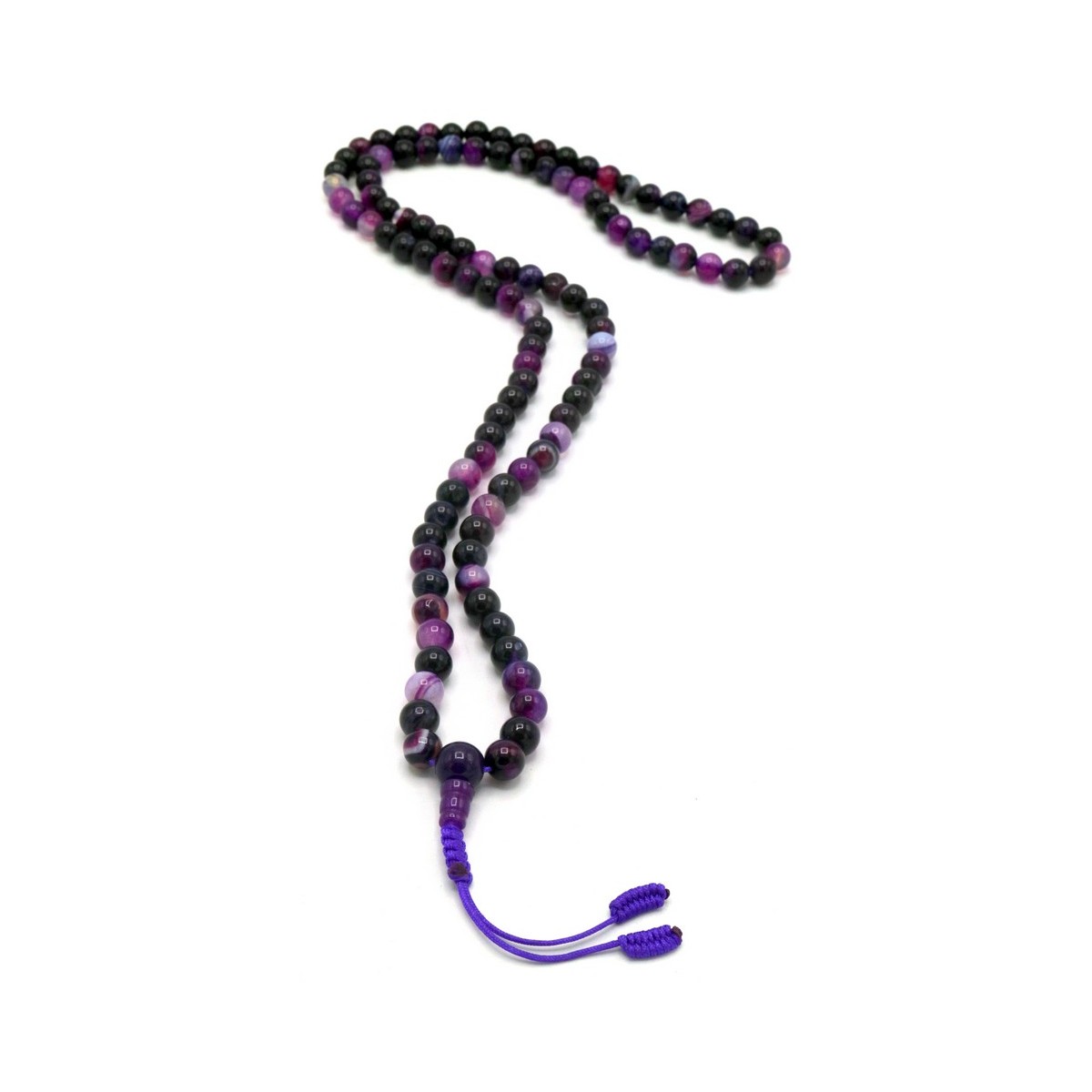 Acquista Mala 108 Agata Viola con grano da 6 mm su Karmashop.