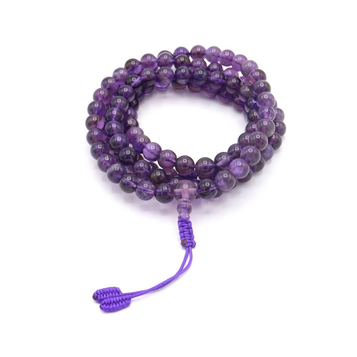Acquista Mala 108 grani Ametista Grande su Karmashop.it