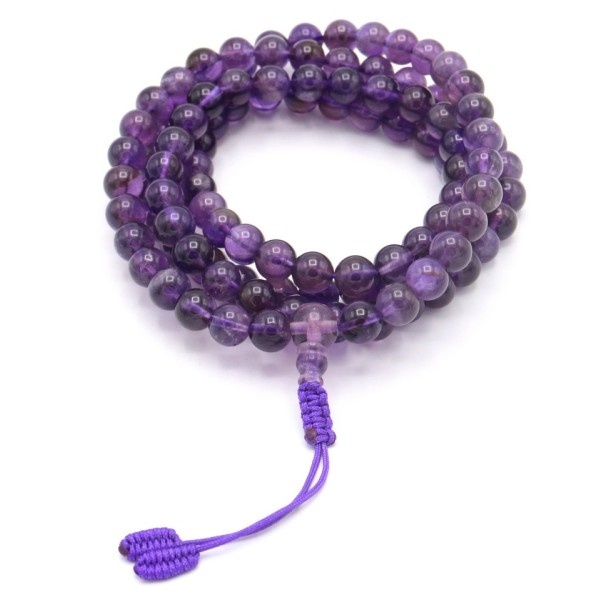 Acquista Mala 108 grani Ametista Grande su Karmashop.it