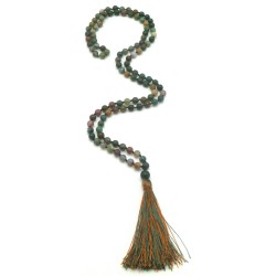 Acquista Mala 108 Grani agata muschiata con grano da 6 mm su Karmashop.