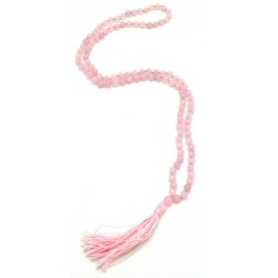 Acquista Mala 108 Grani quarzo rosa con grano da 6 mm su Karmashop.