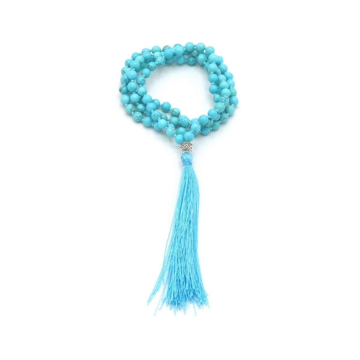 Acquista Mala 108 Grani turchese con grano da 6 mm su Karmashop.