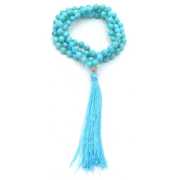 Acquista Mala 108 Grani turchese con grano da 6 mm su Karmashop.