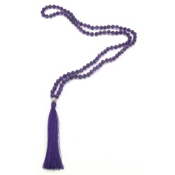Acquista Mala 108 Grani ametista con grano da 6 mm su Karmashop.