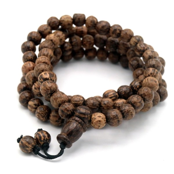 Acquista Mala 108 grani semi di cocco guru su Karmashop.