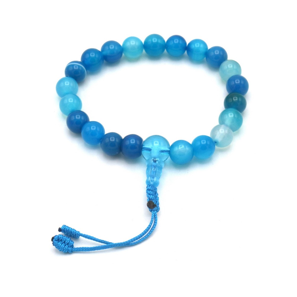 Acquista Mala da polso Agata blu su Karmashop.it