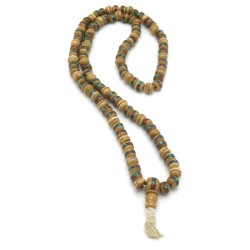 Acquista Mala 108 grani osso e pietre nero su Karmashop.it