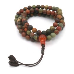 Acquista Mala 108 grani Riverstone con grano da 6 mm su Karmashop.i