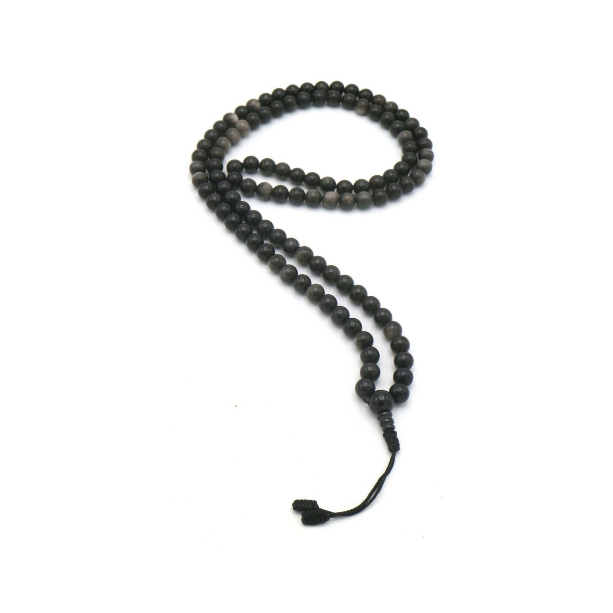 Acquista Mala 108 grani Ossidiana su Karmashop.it