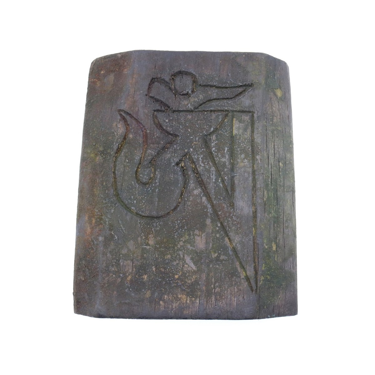 Bassorilievo di Buddha in legno e terracotta su Karmashop.it