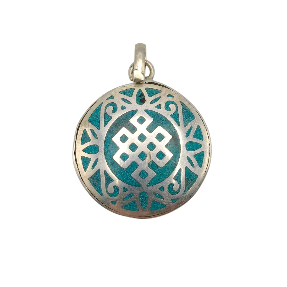 Acquista Pendente Nodo infinito Turchese su Karmashop.it