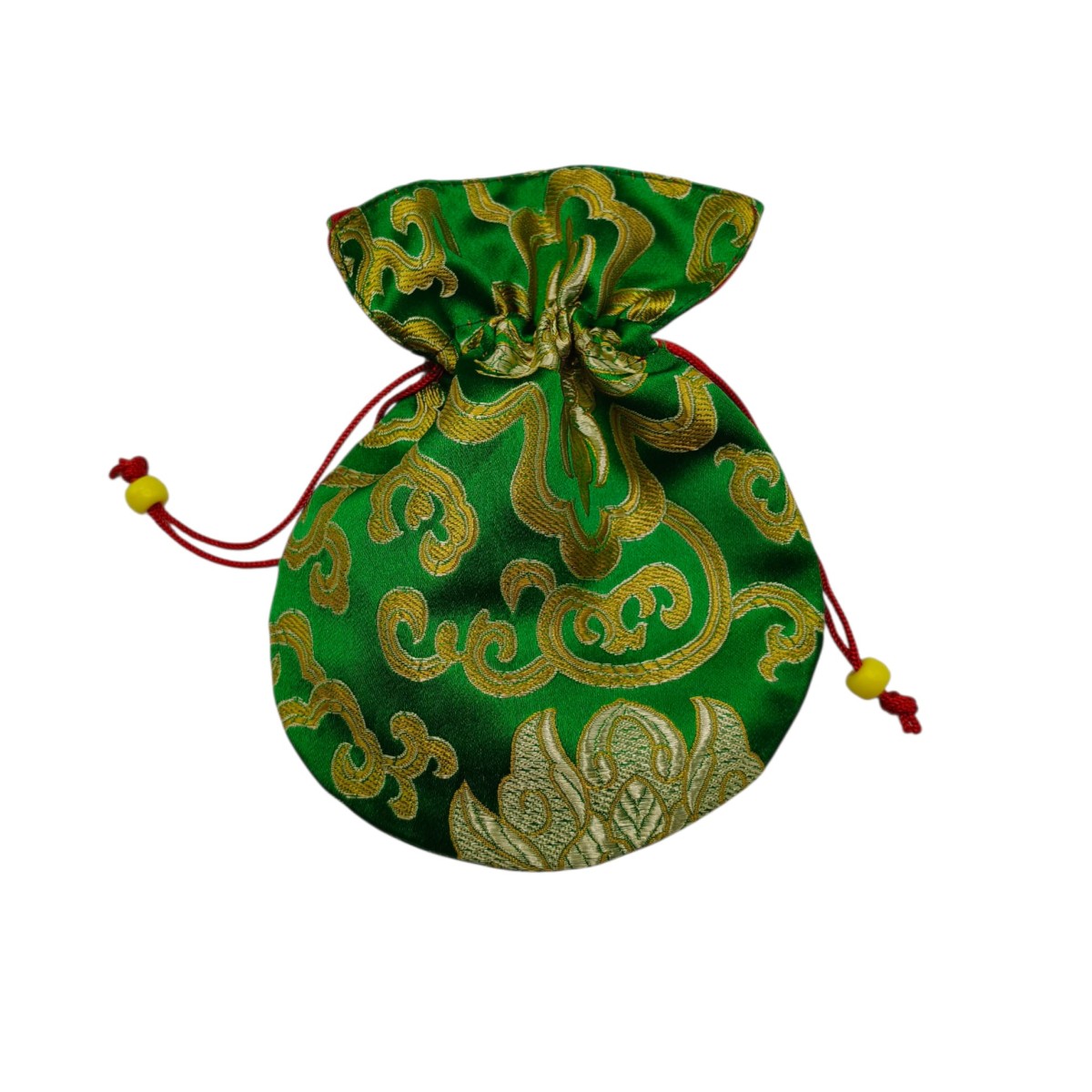 Acquista Sacchettino in broccato verde su Karmashop.it