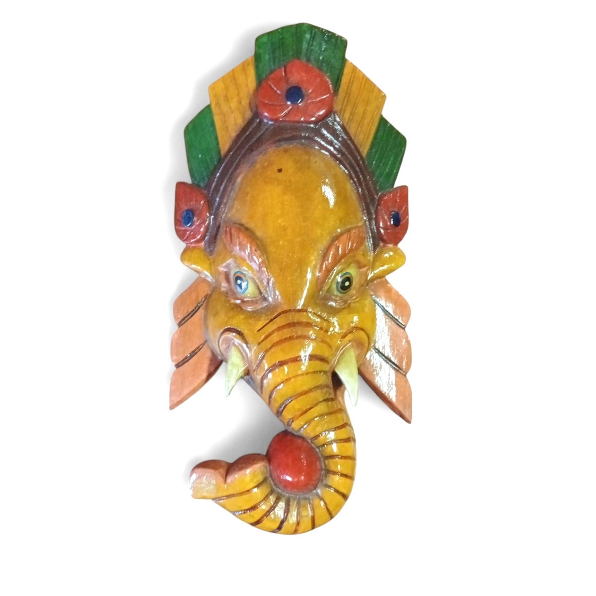Acquista Maschera Ganesh gialla media su Karmashop.it