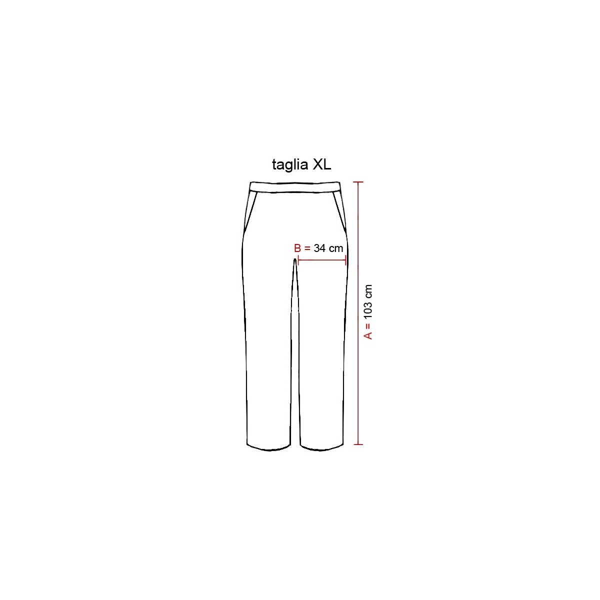 Pantalone uomo righe
