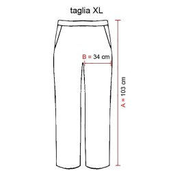 Pantalone uomo righe