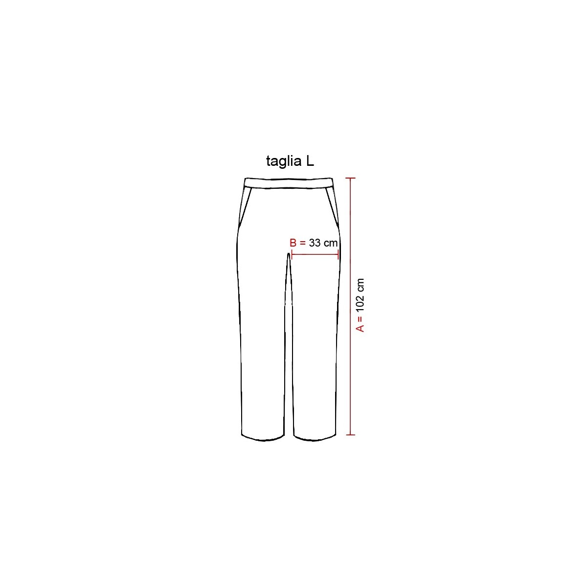 Pantalone uomo righe