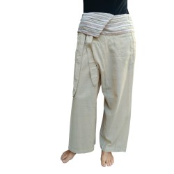 Acquista Pantaloni Thai ecrù su Karmashop.it