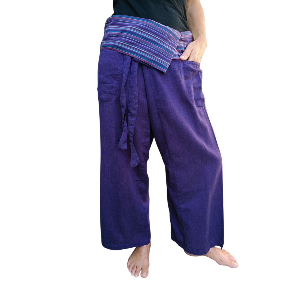 Acquista Pantaloni Thai viola su Karmashop.it