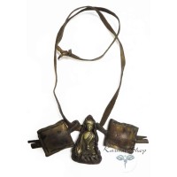 Buddha con laccio in pelle