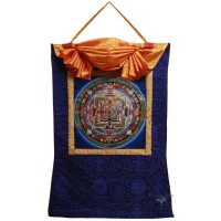 Thanka Kalachakra Mandala ad olio