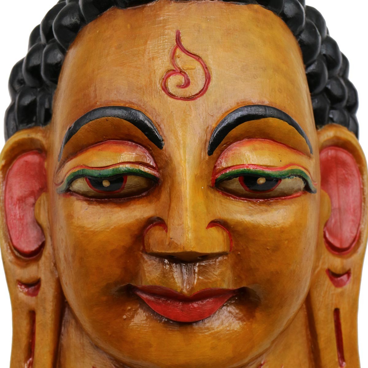 Maschera Buddha giallo Piccolo Maschera Buddha giallo Piccolo