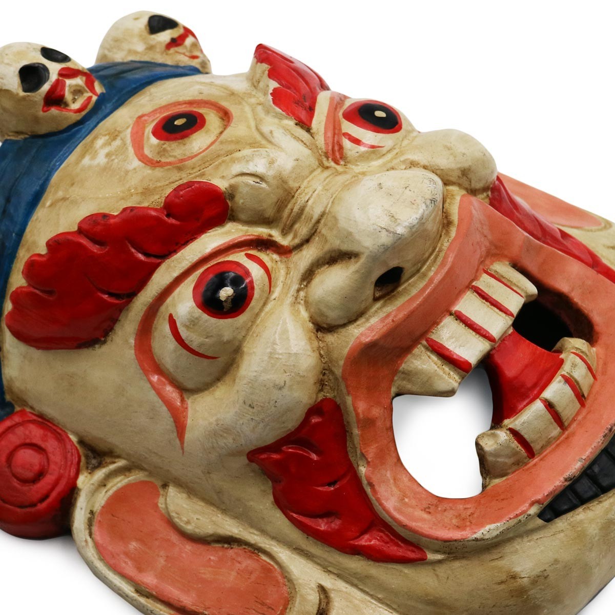 Maschera Mahakala bianca Piccola Maschera Mahakala bianca Piccola