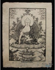 Stampa Buddha Shakyamuni su carta di riso