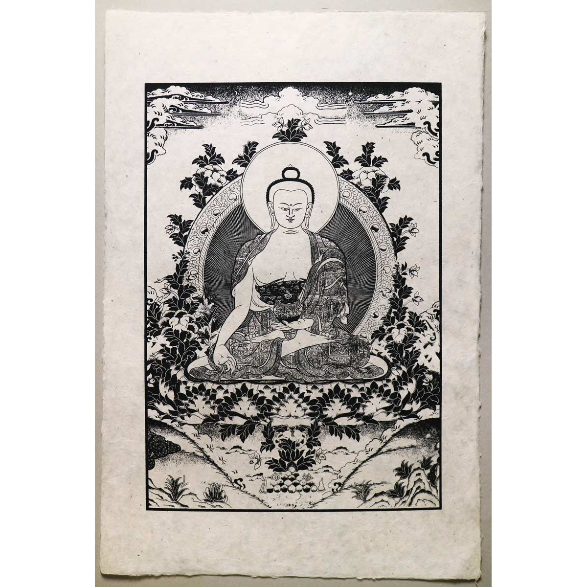 Poster Carta Di Riso Buddha della Medicina