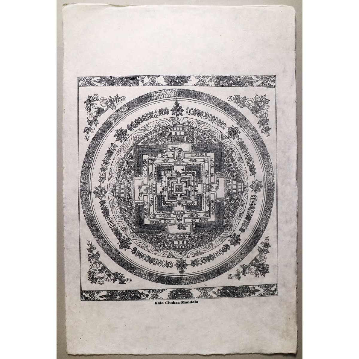 Poster Carta Di Riso Kalachakra Mandala