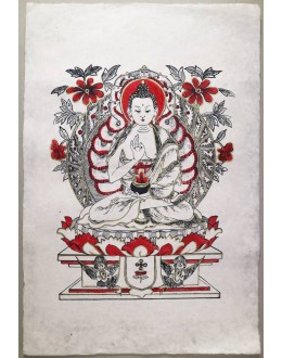 Poster Carta Di Riso Buddha Amoghasiddhi