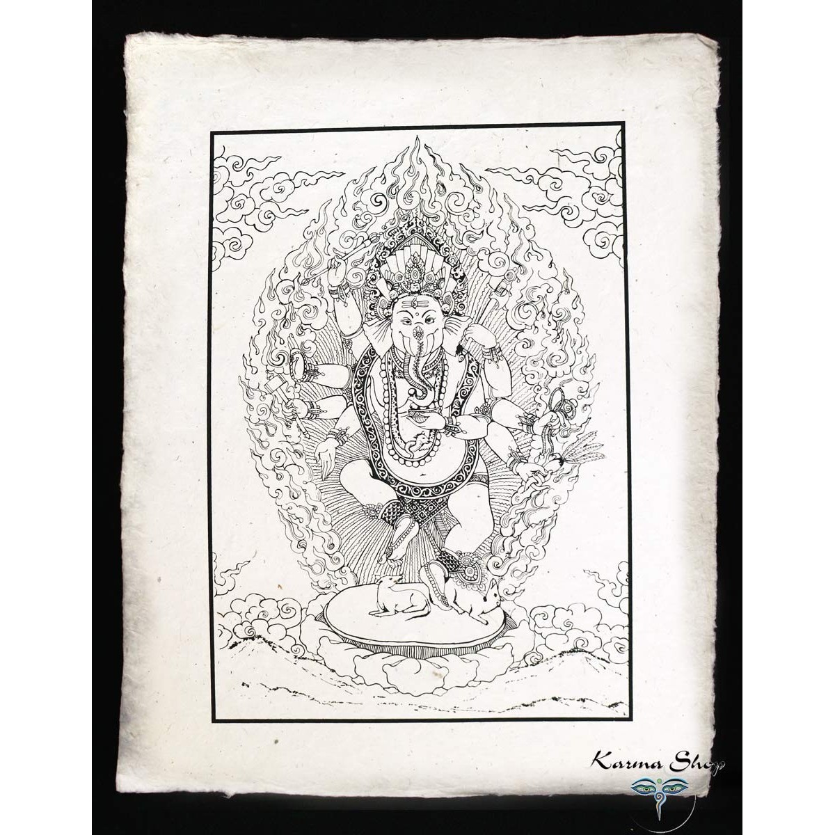 Poster piccolo Natural Ganesh in piedi