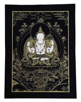 Poster piccolo Avalokitesvara Oro/Nero/Bianco