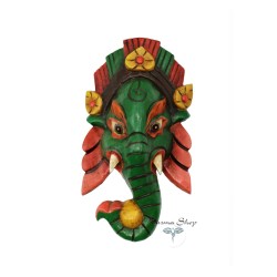 Maschera Ganesh verde Piccola