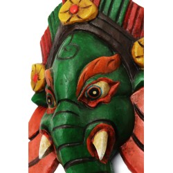 Maschera Ganesh verde Piccola