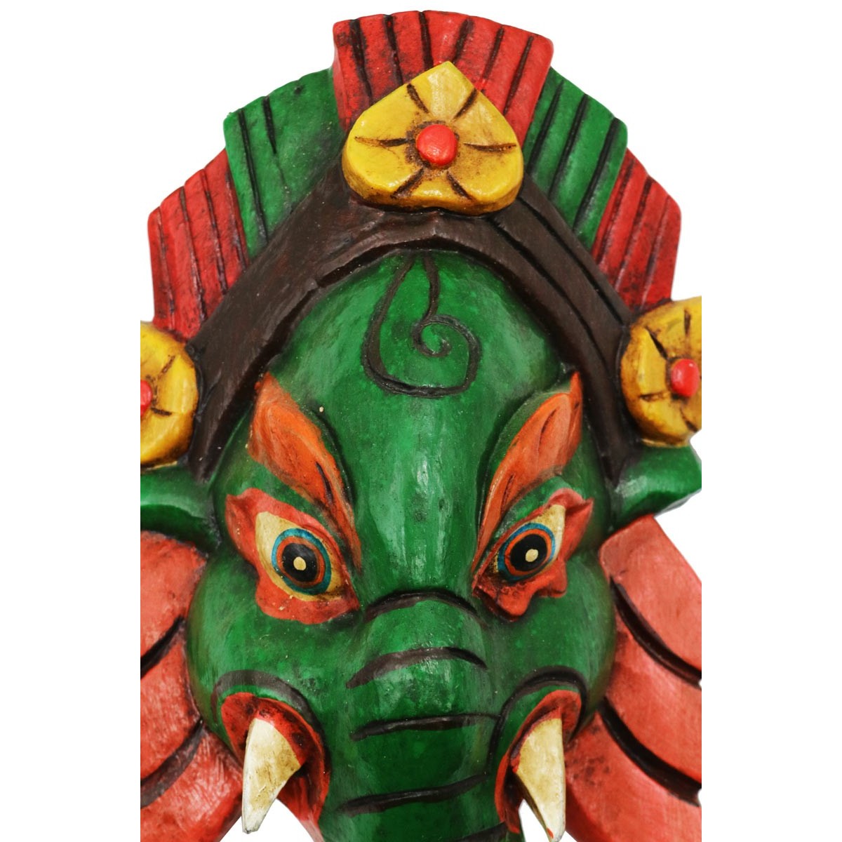 Maschera Ganesh verde Piccola