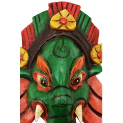 Maschera Ganesh verde Piccola