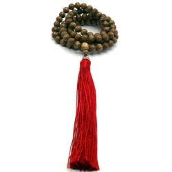 Mala 108 Grani in Conchiglia con nappa color oro
