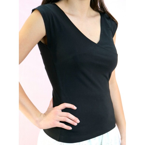 T-shirt Organic Simple Nero