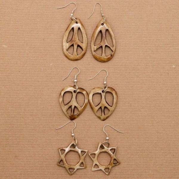 Orecchini Goccia, Cuore e Stella